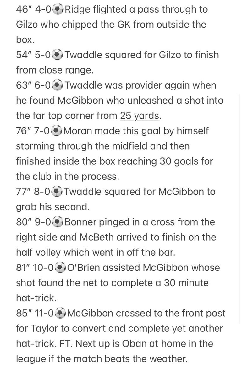 CCFC Saturday tweet media