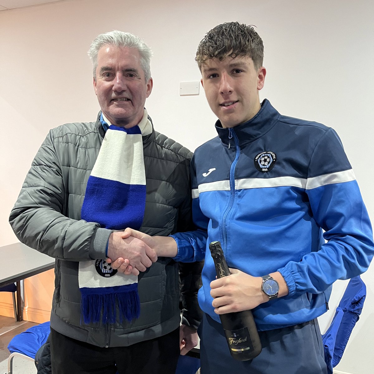👏 Today’s Orthotic Solutions Penicuik Athletic Player of the Match was Josh Laing, presented by Club 2002 member Gary King