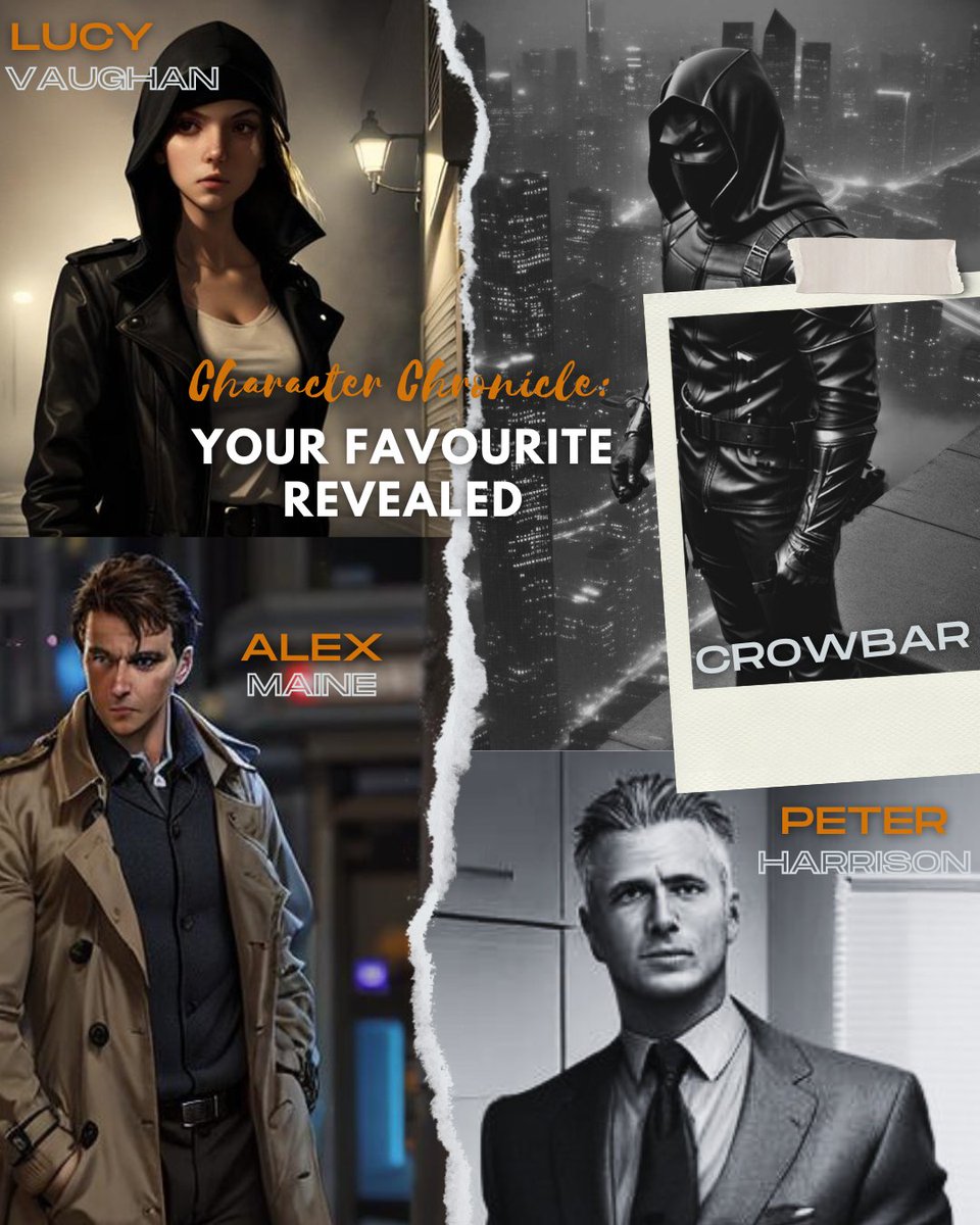 LFrostOfficial's tweet photo. Which character from 'Crowbar' keeps you on the edge? Share your favorite and why they captivate you. 

Let the character discussions begin!

#FavoriteCharacter #CrowbarDiscussion #BookTalk #CrowbarCharacters #CharacterTalks #ThrillingFavorites #CharacterDiscussion https://t.co/05NhiGL49Y