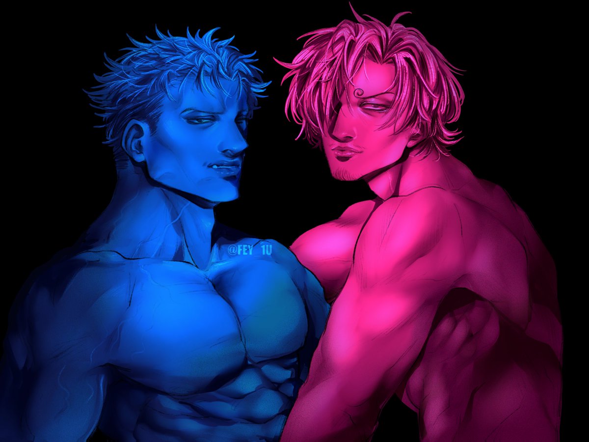 oiledupfey's tweet photo. 💙🩷
 #OnePiece #zosan #zoroxsanji #zosanfanart https://t.co/IqQwbFQ2vB