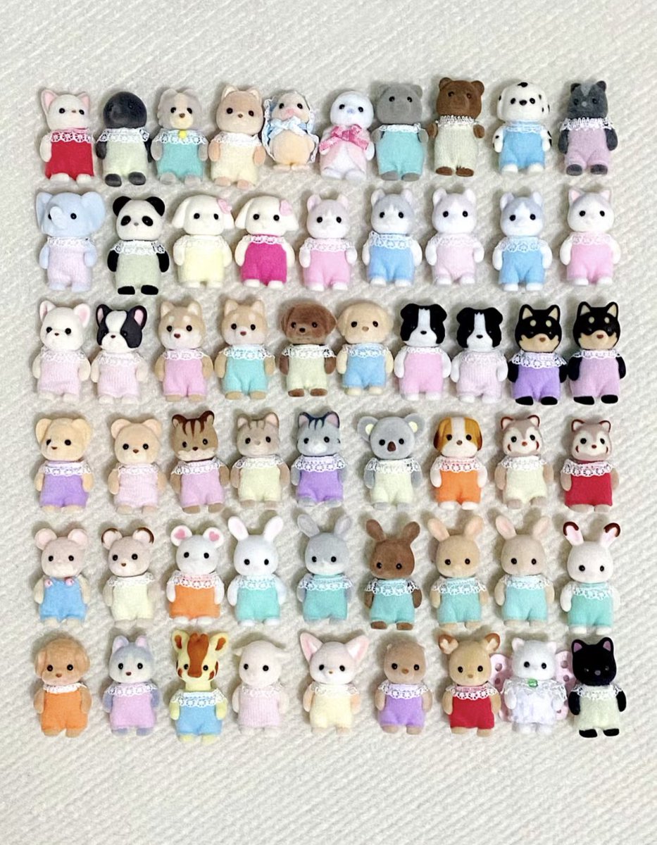 piinkimi_'s tweet photo. army of calico critters https://t.co/wpoyKMQDmg