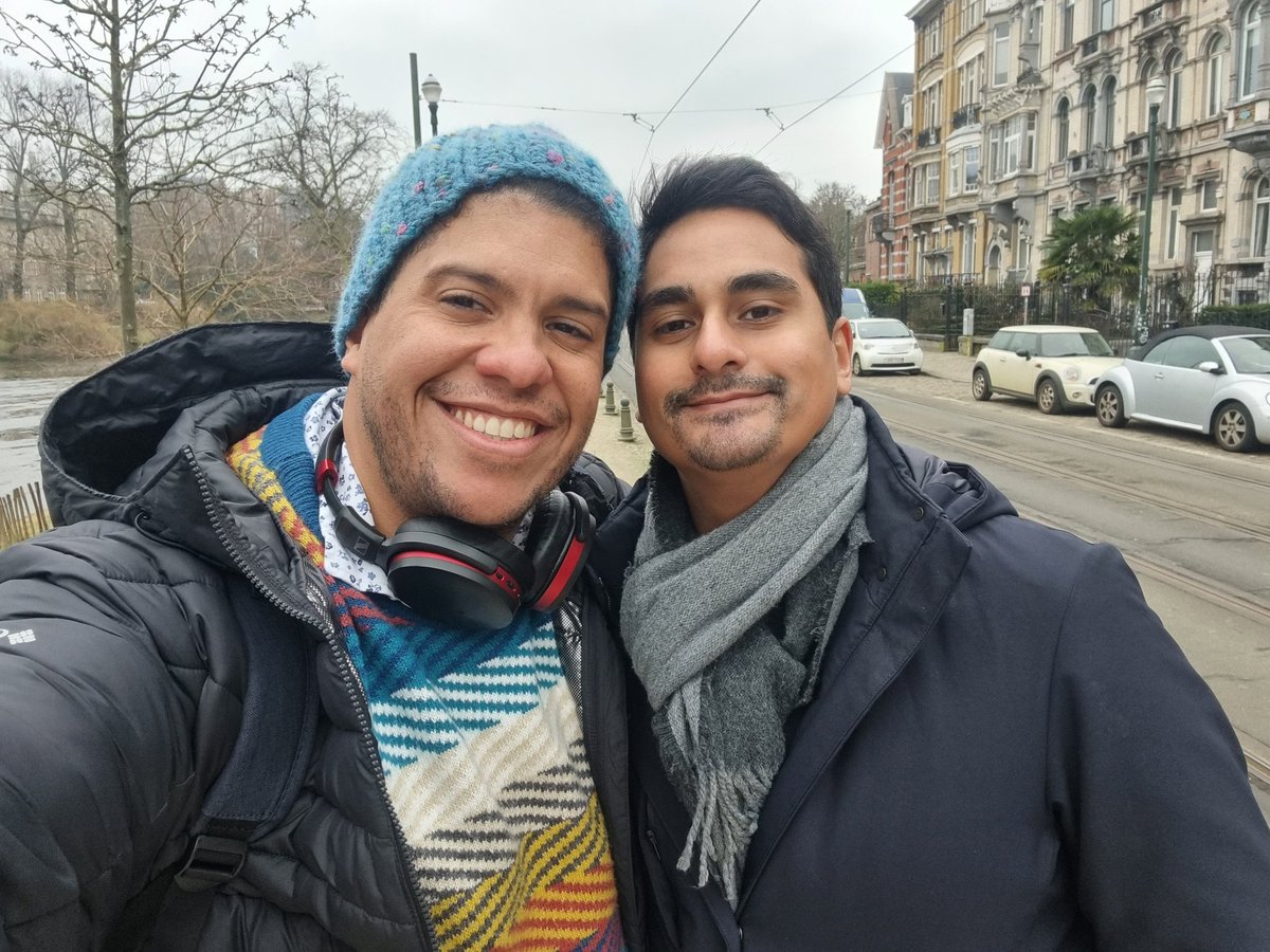 cesapo's tweet photo. This couldn't happen without this app and that's why it's so sad that is basically dead now! 
Anyway here a pic of @TorresDaniel_ and I today! It was enchanting to meet you! https://t.co/yi0hJhuCxL