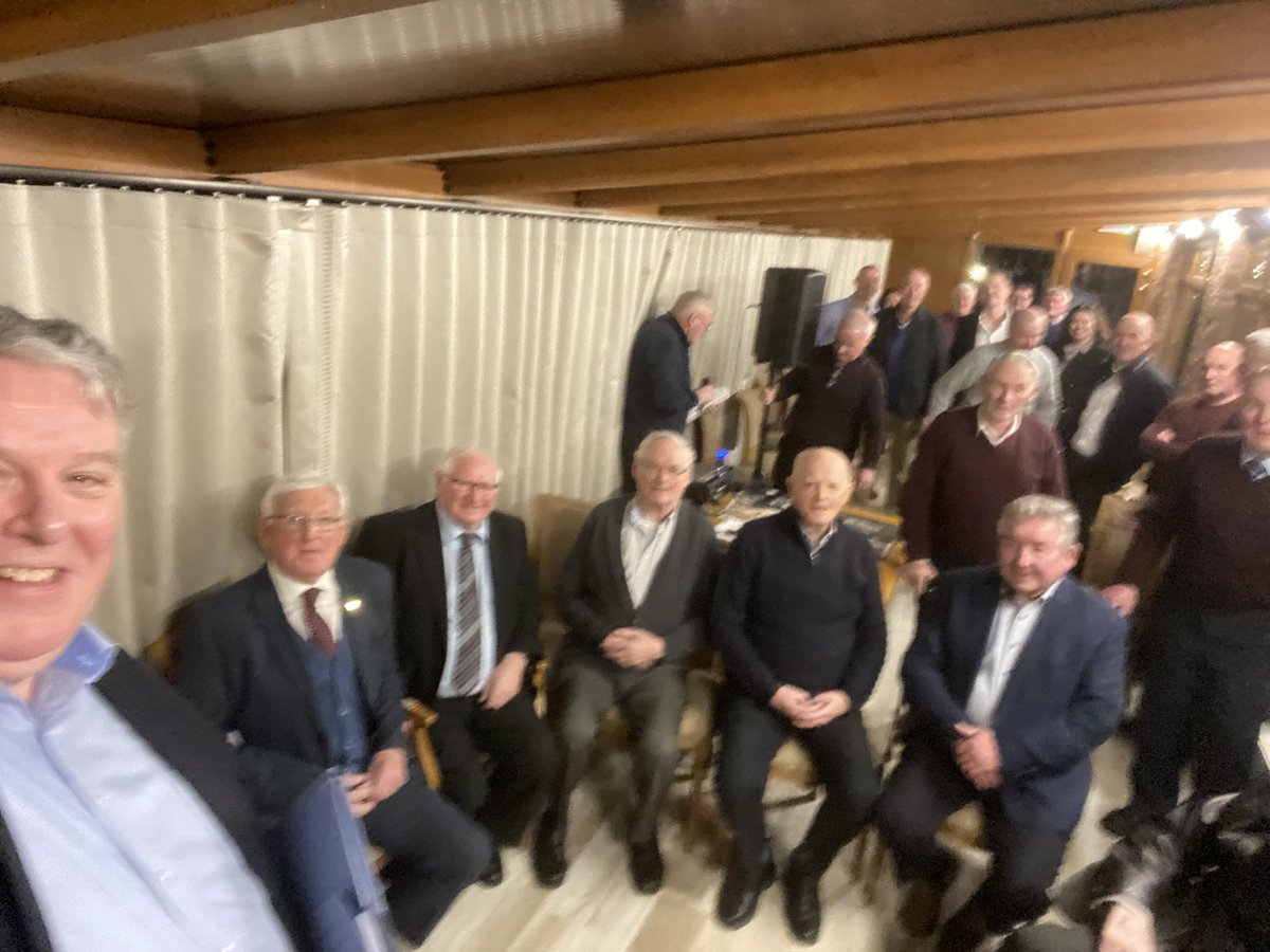 ciaranmullooly's tweet photo. A real privilege tonight to host a celebration for the @MullahoranGAA team that won the @CavanCoBoardGaa Senior Championship of 1963 . The famous โGunnerโ Bradys out in force with legends of the game in The Lodge in Gowna #GaaLegends https://t.co/QaFS3ldCbZ