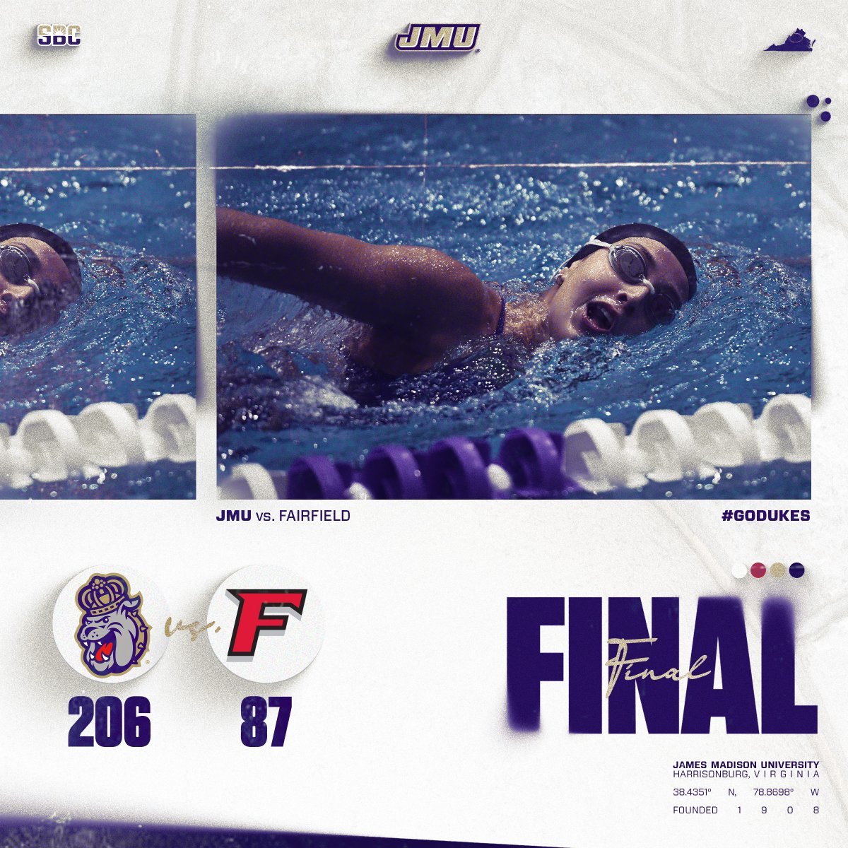 JMU Swimming&Diving tweet media