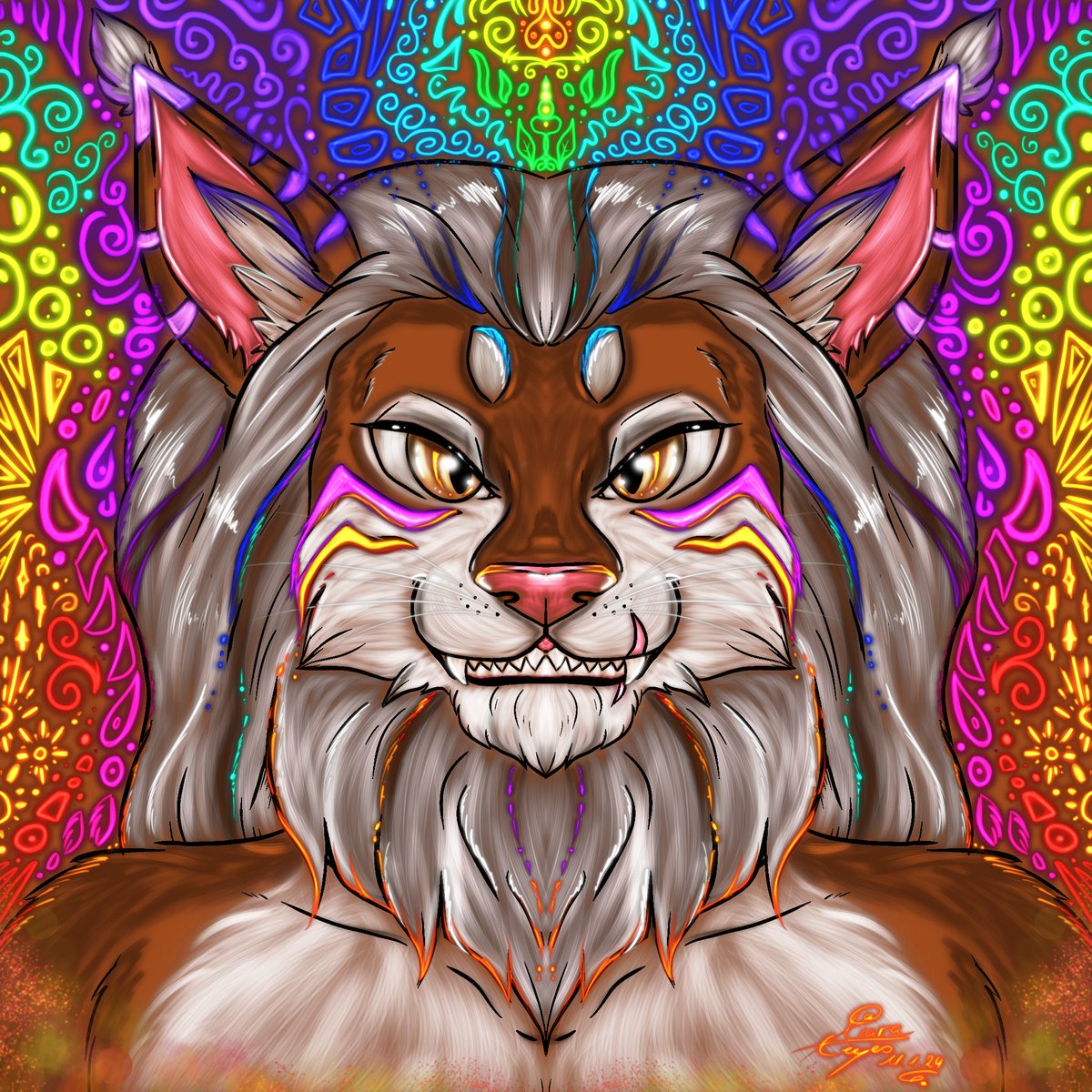 XiaraKeyes's tweet photo. @Leomanum_HH want Rainbow Power ,too. OK! No problem XD!
#rainbow #digitalart #furryart #xiarakeyes https://t.co/7mAD03cdA2