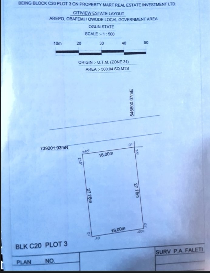 TDOSProperties's tweet photo. LAND FOR SALE

500SQM RESIDENTIAL LAND FOR SALE IN AREPO.

LOCATION: CITI VIEW  ESTATE AREPO.

TITLE: C of O

Price: 18m

Call: 08022292982, 09155011717, 08100980739

Office: 57, Opebi road ikeja Lagos.
#AFCON2024 #Drbetaedu #whatagoal #tdosproperties https://t.co/tvznRNBGtI