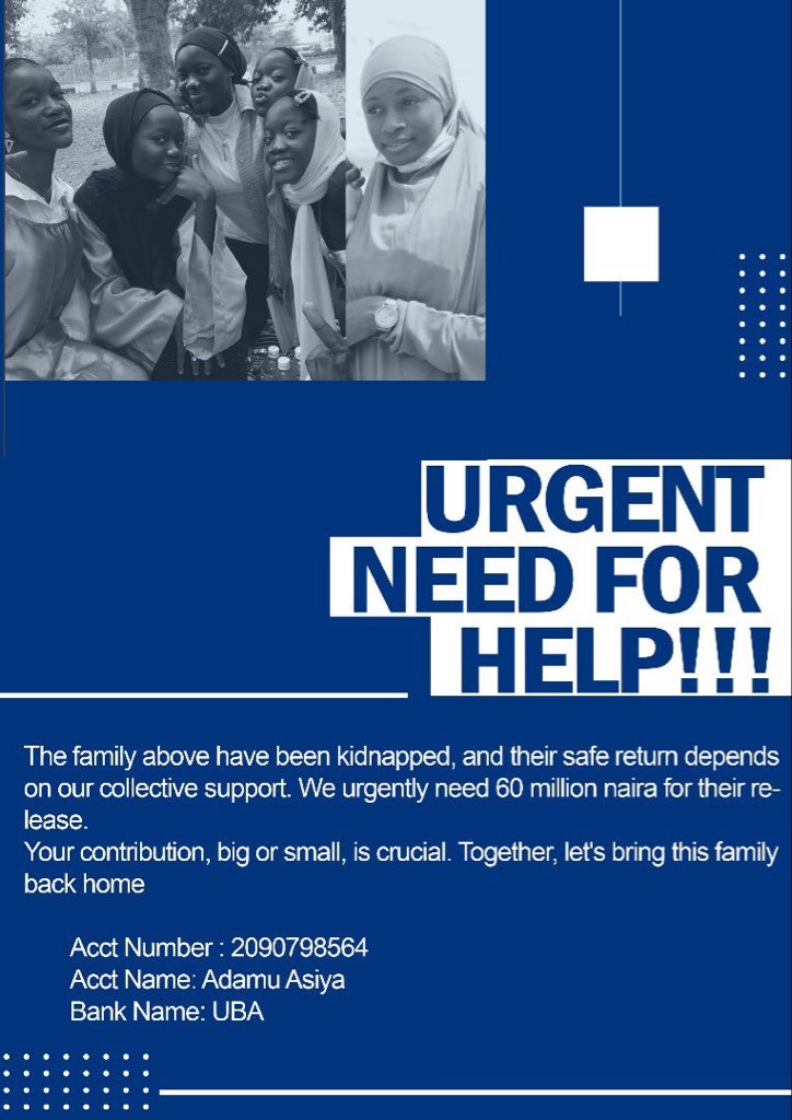 Waspapping_'s tweet photo. Let’s do this once more, guys 

Please, don’t get tired. Pray, Repost, and Join the #N500_only for #Najeebaandhersisters. 🙏🏾 https://t.co/D00NCheBTs