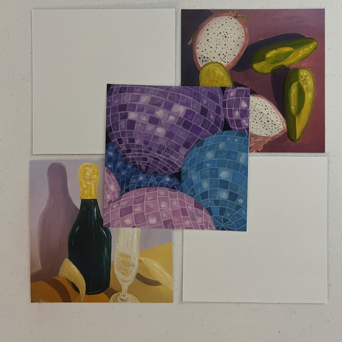 ArtByMariah's tweet photo. Print number 3 in my January bundle is Mirrorball! Let me know if you want the bundle! $10 for these 5 prints 🥰 https://t.co/PktJMD4oIJ