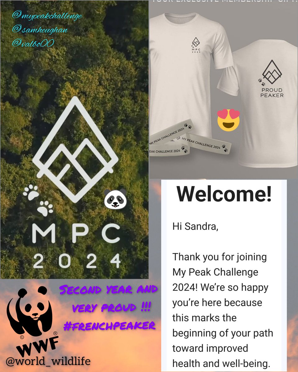 I'm ready for another another year💪 #MPC2024 So proud to be part of this community 🤩 @MyPeakChallenge Many many thanks 🙏💙💙 @SamHeughan @CoachValbo Let's go peakers 💪💪👟⛰️🐼