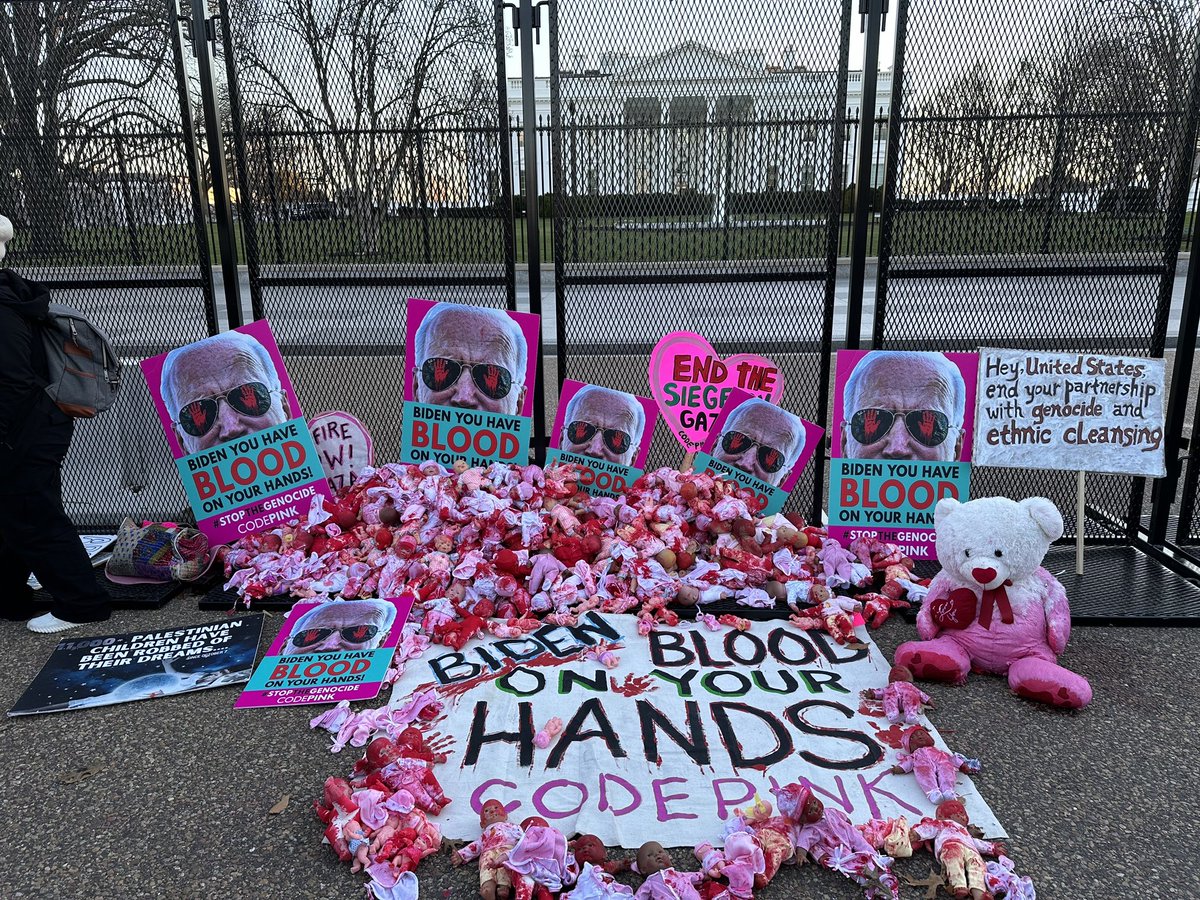 medeabenjamin's tweet image. At the White House today