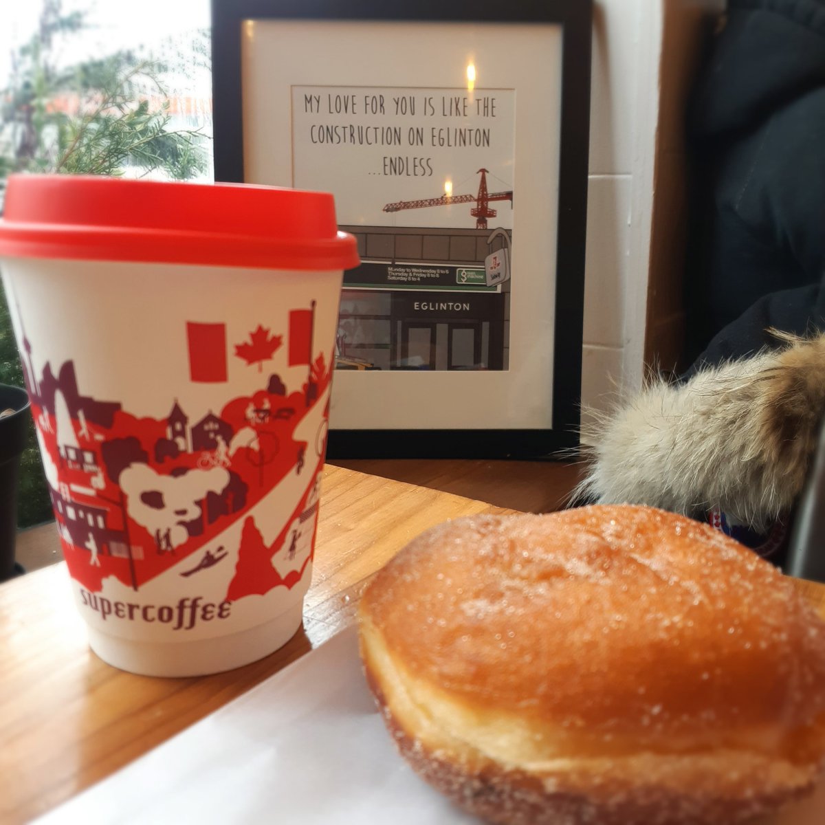 Lazy Saturday enjoying an awesome brew and superb beignet at one of my fave coffee shops SUPERCOFFEE in Mount Dennis <a href="/supercoffeemd/">𝚜𝚞𝚙𝚎𝚛𝚌𝚘𝚏𝚏𝚎𝚎 ☕</a> <a href="/mountdennisbia/">MountDennisBIA</a> #beignet #toronto #torontocafes #torontocoffee #torontocoffeeshop #torontocoffeeculture #cupsoftoronto