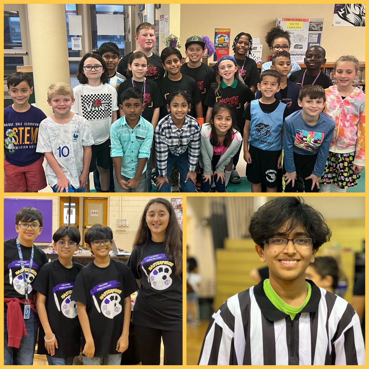 So proud!💕 @ElbridgeGaleES @firstlegoleague teams participated in Explore and Challenge competitions today. Our talented alumni also volunteered at the @southFLrobotics Qualifier and are thriving on @FLLFlorida teams in middle and high school. 🐊 @FIRSTinFlorida @tchr_mama