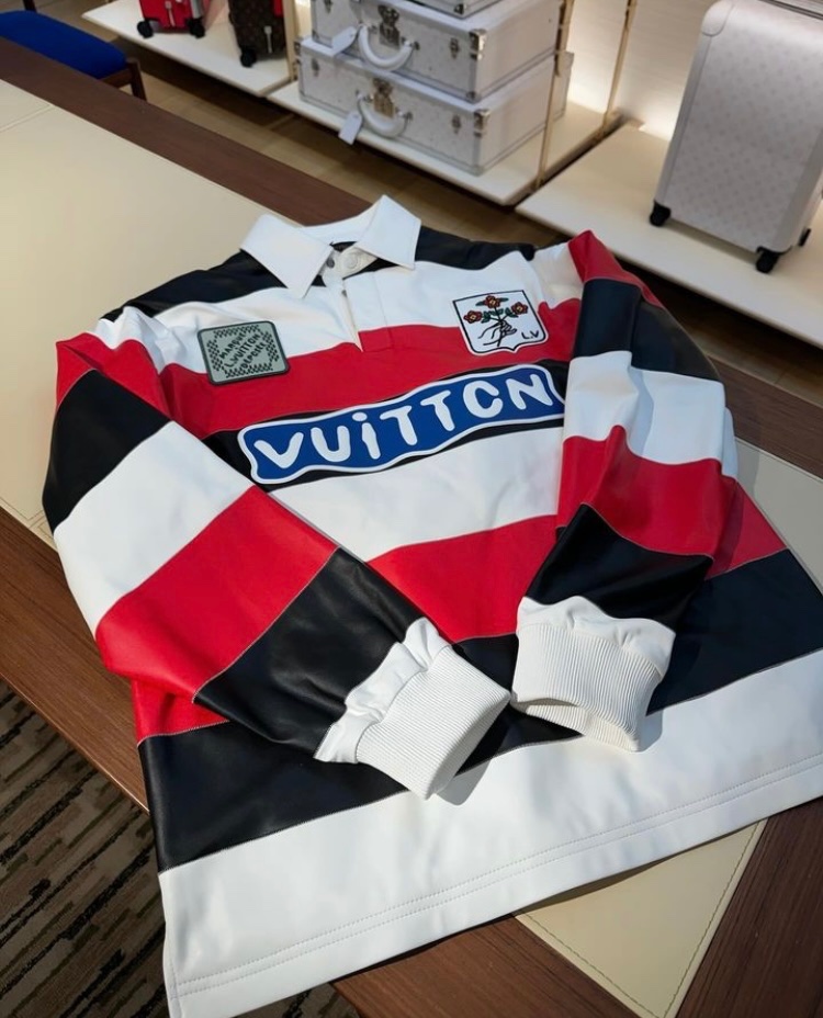 Louis Vuitton SS24 Leather Rugby Shirt by Pharrell
