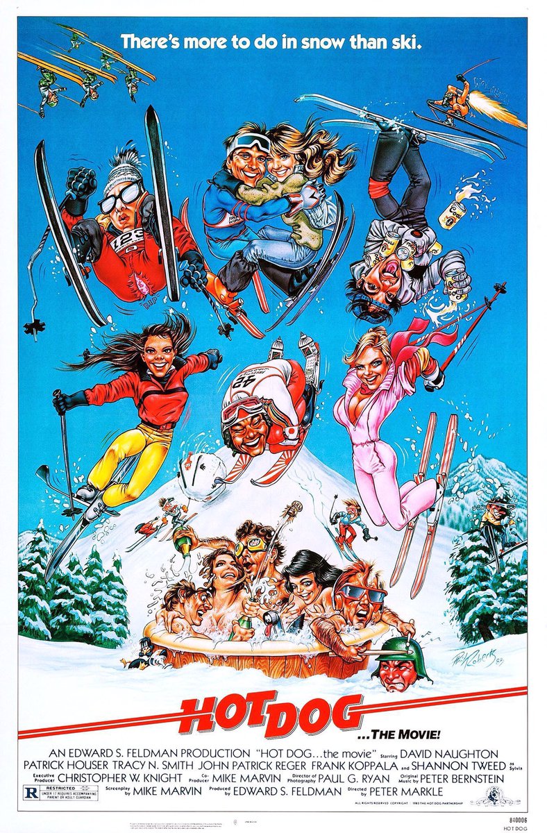 FilmNewsNos's tweet photo. 🎬MOVIE HISTORY: 40 years ago today, January 13, 1984, the movie ‘Hot Dog...The Movie’ opened in theaters!
#DavidNaughton #PatrickHouser #TracySmith #FrankKoppala #JamesSaito #ShannonTweed #MarkVance #PeterMarkle https://t.co/i6me9hTbVi