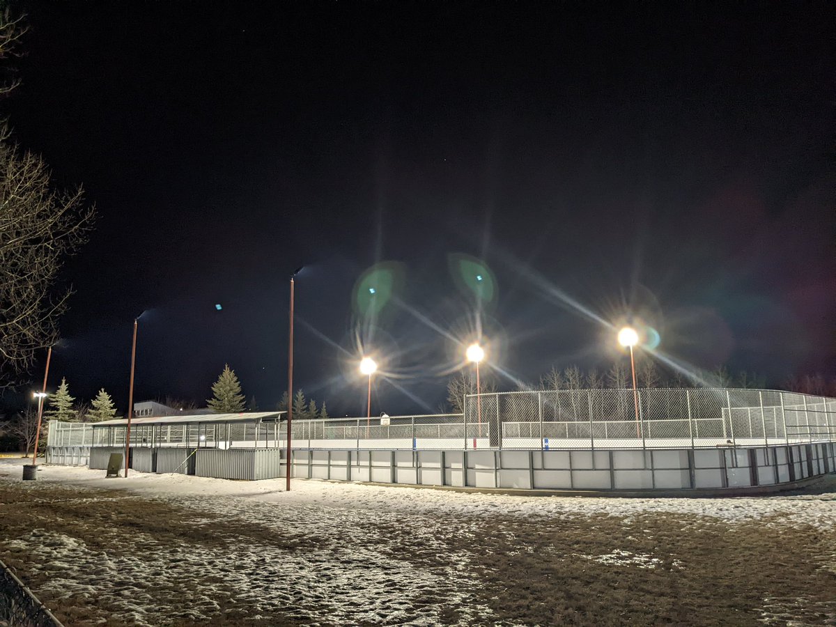 Thanks to the very cold weather but most importantly thanks to our fabulous rink volunteer team, the <a href="/RanchlandsCA/">ranchlandscommunity</a> Rink is OPEN! Bundle up, lace up your skates and come out and meet some neighbours and enjoy! Please feel free to post some photos of your skating fun!