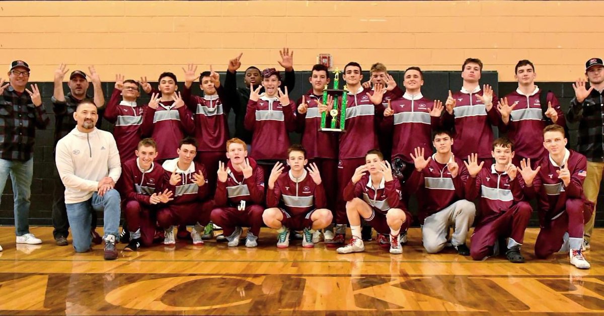 TheBC400's tweet photo. REGION CHAMPS! Congrats to Benedictine’s wrestling team, which won the GHSA Region 3-AAAA team dual championship today at Wayne Co.! BC defeated Wayne Co., 65-9, in the semifinals &amp; beat Burke Co., 69-9, in the finals. This is #thebc400’s 5th straight region duals championship! https://t.co/W0ye3DYWAE