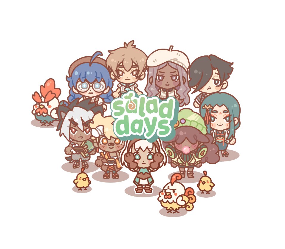 Welcome to Salad Days! A farming and cooking sim/rpg set in the delicious world of Umami! What do we have cooking up for you? 🤔 Over 100+ tasty recipes? ✅️ A variety of hot guys, gals and non binary pals to woo? ✅️ A unique battle system? ✅️ Cute and cool monsters? ✅️