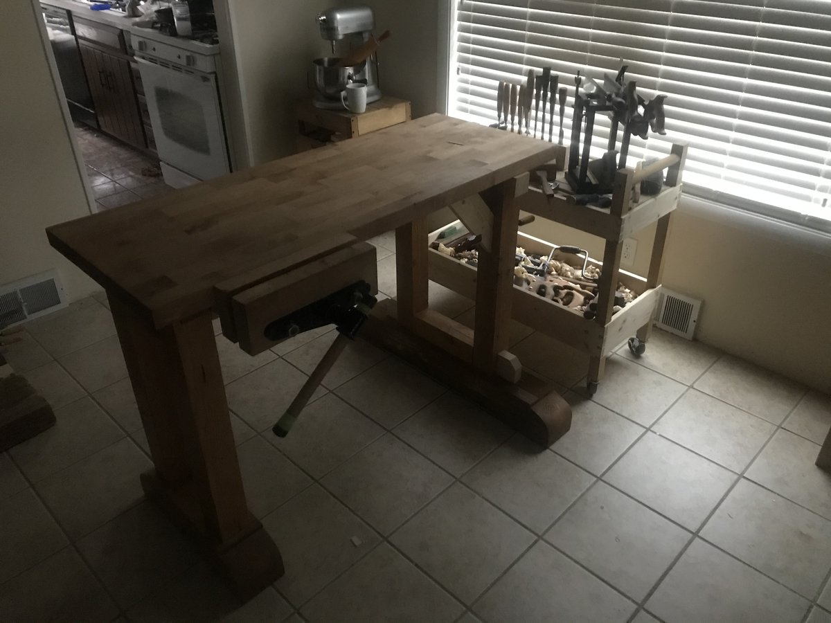 amongtheheathen's tweet photo. Still cleaning but I think I’m going to like this set up. I designed the cart layout to sit on the right end for my shoulder vice on my real bench so I’m gonna give this a spin. Everything is right there 😍
#BreaksOver tho https://t.co/P4Dro7X4OE