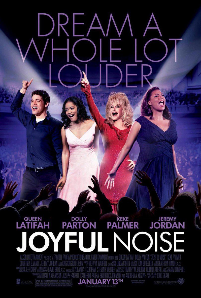 FilmNewsNos's tweet photo. 🎬MOVIE HISTORY: 12 years ago today, January 13, 2012, the movie ‘Joyful Noise’ opened in theaters!
#QueenLatifah #DollyParton #KekePalmer #JeremyJordan #DexterDarden #CourtneyBVance #KrisKristofferson #JesseLMartin #AngelaGrovey @Andy_Karl @DeQuinaMoore @shameikmoore #ToddGraff https://t.co/wFd4oFzoIG
