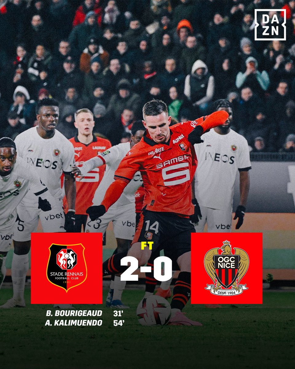 FT | Le Stade Rennais s'impose au Roazhon Park ! 🔴⚫️ #SRFCOGCN