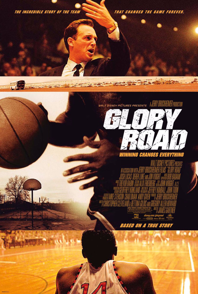 🎬MOVIE HISTORY: 18 years ago today, January 13, 2006, the movie ‘Glory Road’ opened in theaters!

#JoshLucas @DerekLuke #AustinNichols #JonVoight #EvanJones #AlphonsoMcAuley #MehcadBrooks #SamJonesIII #DamaineRadcliff #EmilyDeschanel #AlShearer #TatyanaAli #JamesGartner