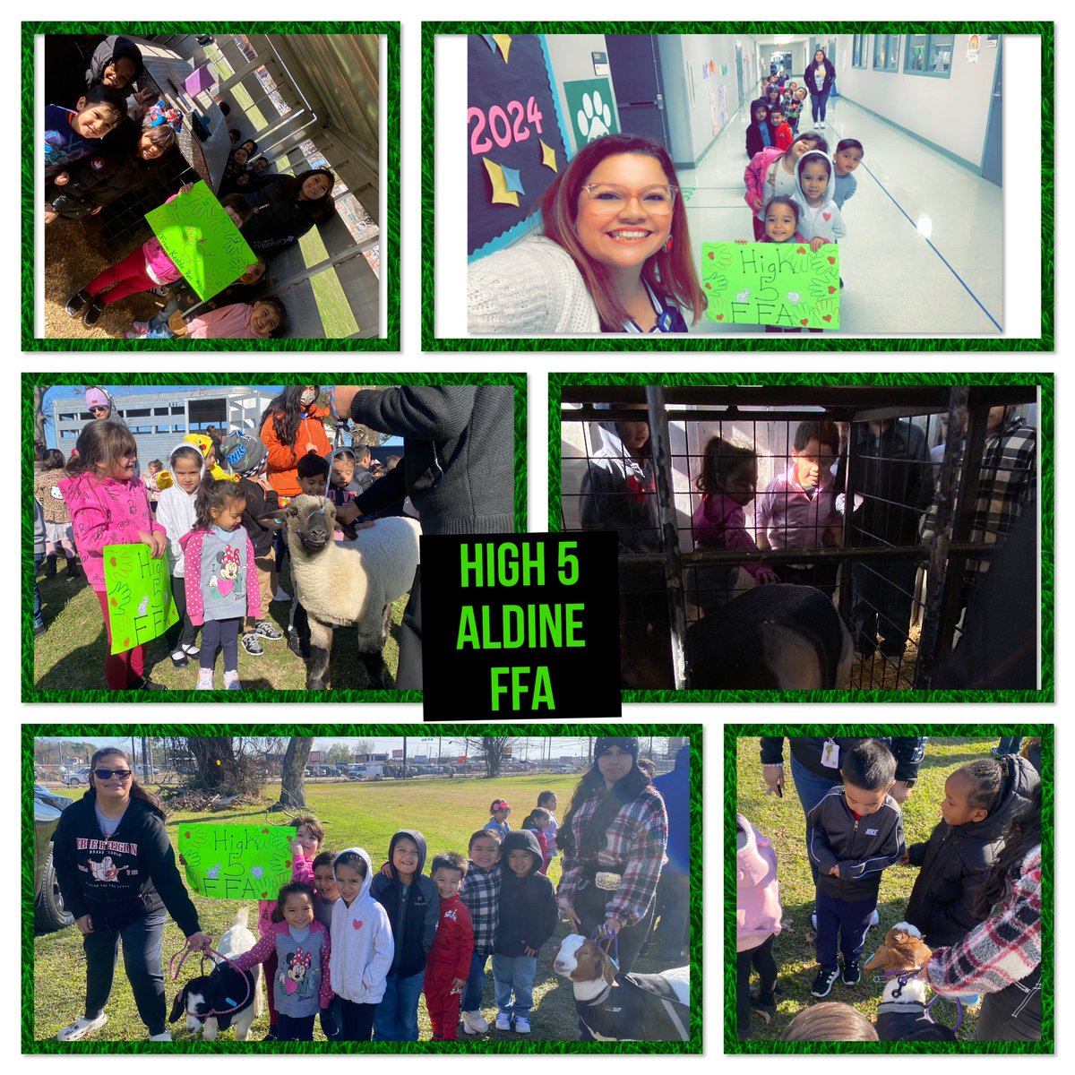Even though it was super chilly outside, room #403 was super excited to see some farm animals here <a href="/Keeble_AISD/">Keeble Primary School</a>. High five 🖐️ to #AldineFFA for sharing them with us. #PrekAdventures