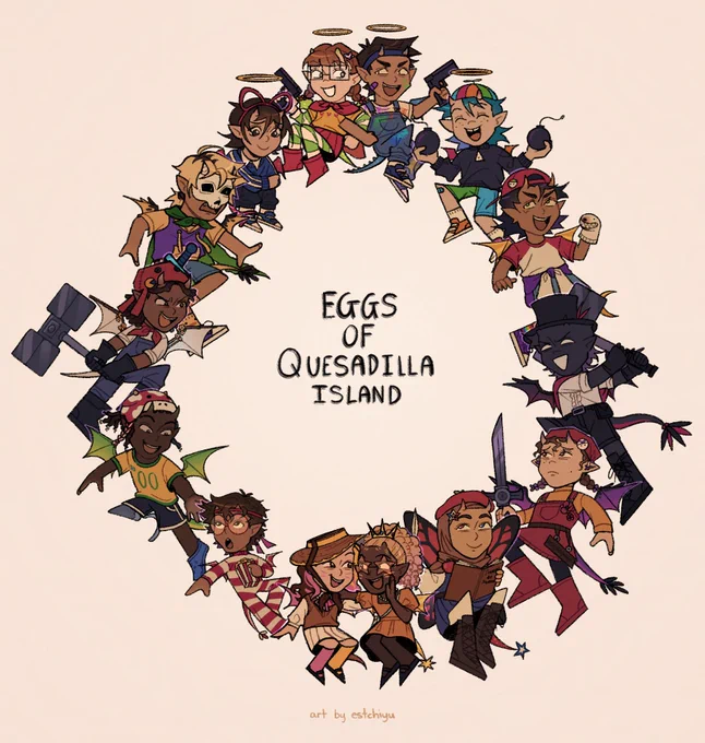 Eggs of Quesadilla Island all 14 of my egg designs!!#qsmpfanart #qsmpeggsfanart 