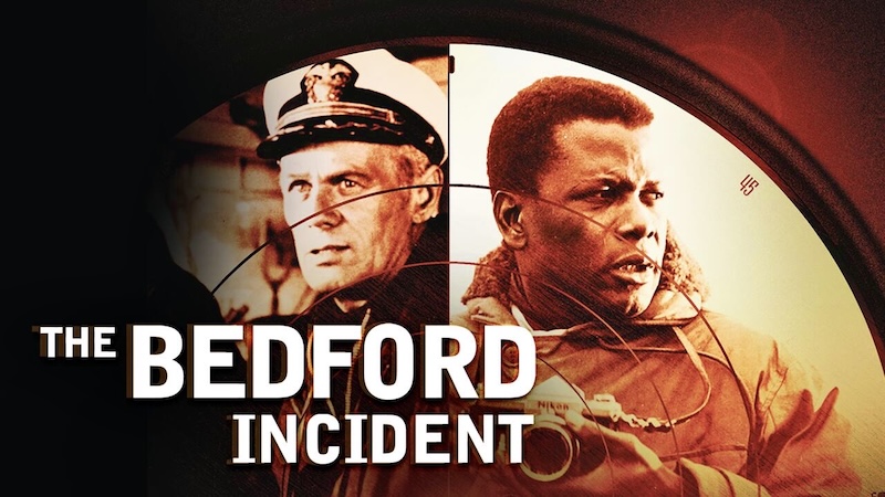 Richard Widmark and Sidney Poitier in, The Bedford Incident (1965) 
An American destroyer pursues a Russian submarine during the Cold War.