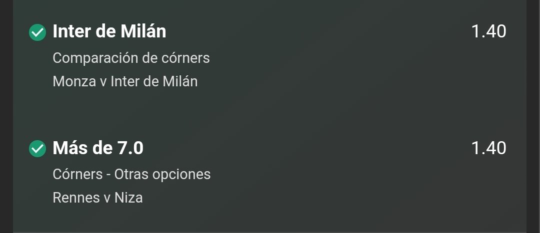 Pues otra cuota dentroooo 

<a href="/1/">1</a>,96  ✅️✅️✅️✅️✅️