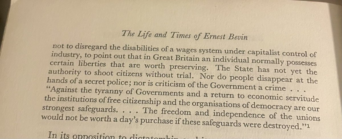 Very struck by this, on the union movement’s response to the banning of free trade unions in Germany in 1933