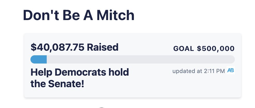 briantylercohen's tweet photo. Over $40k raised in 24 hours for 5 amazing groups in AZ, WI, OH, MT and MO. Help Dems hold the Senate and fund the folks doing the hard work on the ground: https://t.co/CNT1LVJuqm https://t.co/y6rVj1myhK