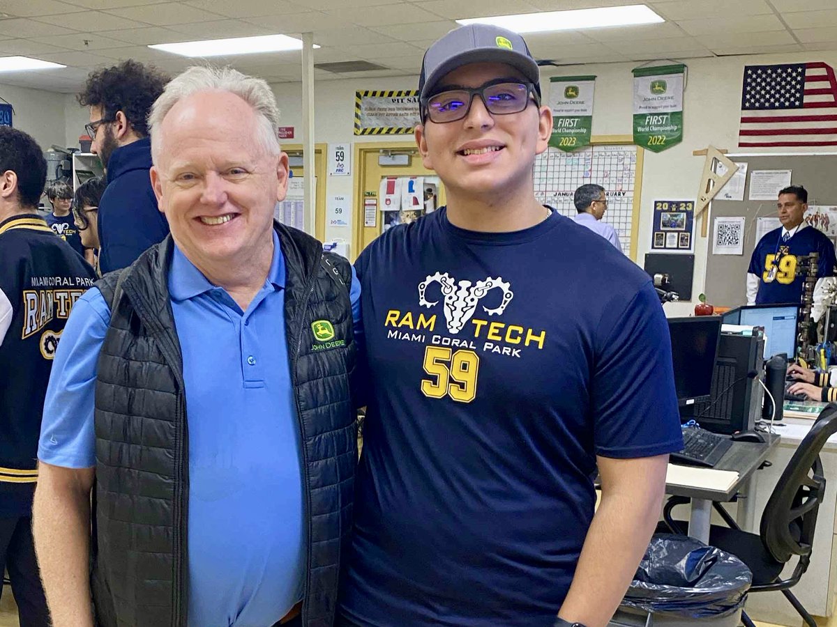 Thrilled to visit @CoralParkRamsMiami Senior High School's <a href="/FRCTeams/">FIRST Robotics Competition</a> RamTech team #59 at the recent FIRST Strategic Partner meeting. Witnessing the students' teamwork and hands-on learning was truly inspiring. #STEM #FutureLeaders #Morethanrobots #FRC @FIRST <a href="/FIRSTinFlorida/">FIRST in Florida</a>