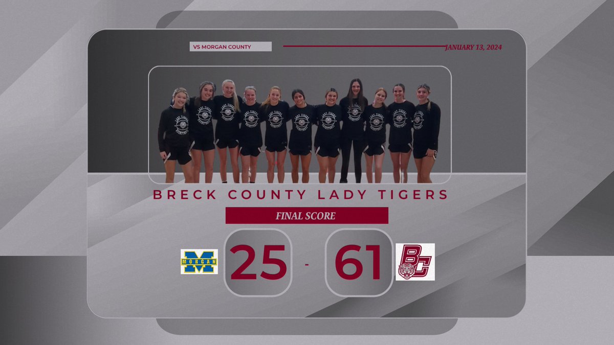Lady Tigers defeat the Morgan County Lady Cougars in the RDT Construction New Year's Classic at Central Hardin High School.  Lady Tigers improve their record to 13-5 on the season.