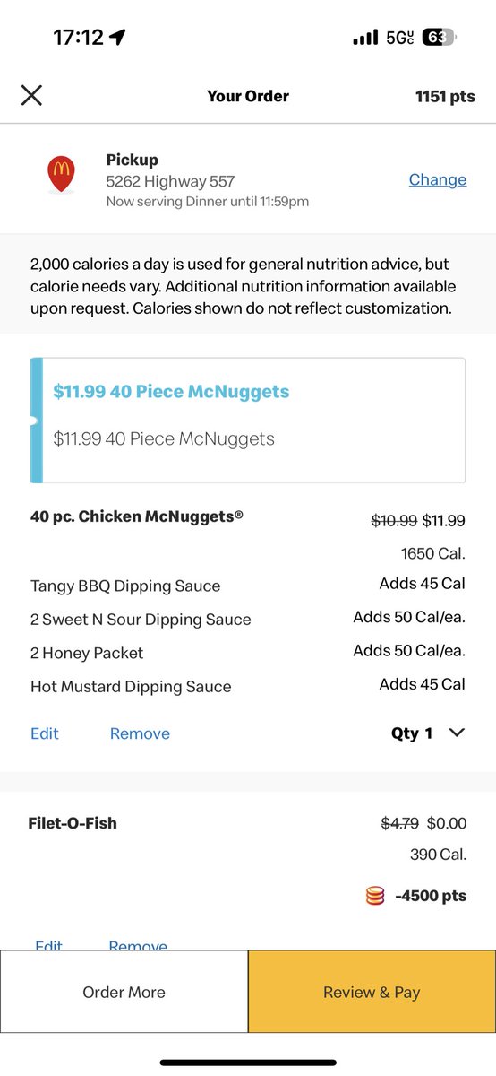 TechDocD's tweet image. Hey @McDonalds Why does the menu price say $10.99 and then it changes to $11.99 in the cart under the guise of a “deal”???