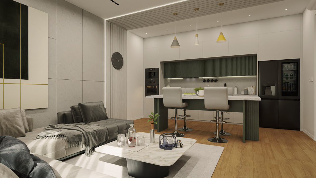 AsiyehZarassi's tweet photo. Embracing the serenity of simplicity in my 3D haven. White whispers, a touch of green, and a cozy gray embrace—blend of comfort and style.
.
.
.
- Created by #asizstudio 

-Visualization&amp; Designer 
asiyeh.zarassi 

-Location: Istanbul 
.
.
.
#architecture #interiordesigner https://t.co/zyX7QlVxCx