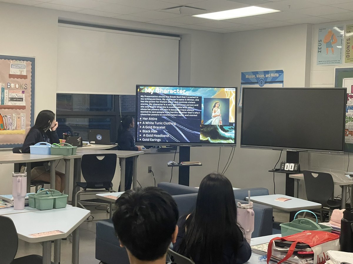 johnstonforMLs's tweet photo. Our students presented the grEaTest Greek Mythology Character Narratives this past week at @EchoTrailMiddle! Their creativity and confidence to present and answer questions from classmates was beyond amazing! @MsBonomo_ETMS and I were so proud 🩵#ETMSWolfpack #TeamPerseverance https://t.co/fACzIExlpQ