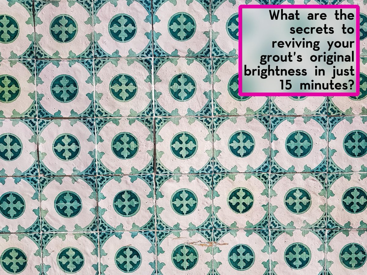 OMGFacts's tweet photo. Revive the original brightness of your grout in just 15 minutes! Say goodbye to discolored grout with the right cleaning methods. Transform your tiles from dull to vibrant, instantly refreshing your entire space. #GroutCleaning #TransformativePower #RefreshYourSpace https://t.co/EqgZ1wphTY