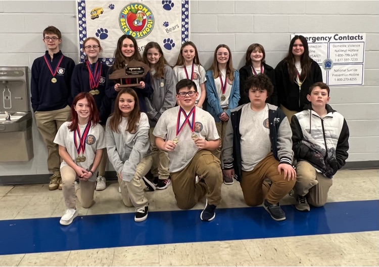 GCMSCougars's tweet photo. Congrats to the GCMS Academic Team for winning the District Governor's Cup! Way to Go! #GCMSImpact https://t.co/5cDGaF9eyL