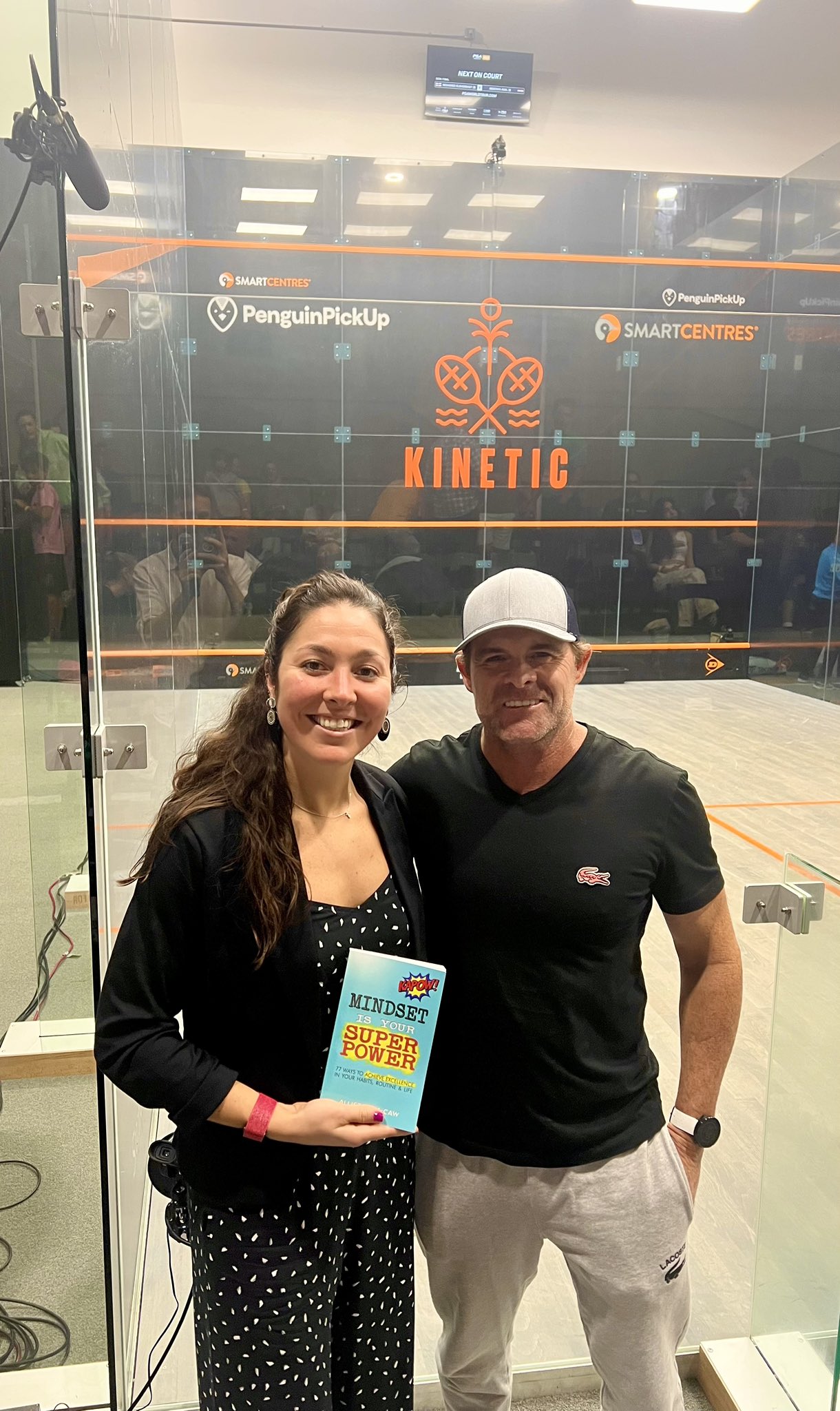 Amanda Sobhy on X: Great to see @AllistairMcCaw watching the semifinals of  the Kinetic Florida Open today! Thank you for the book! 📖 I look forward  to reading it during my recovery!