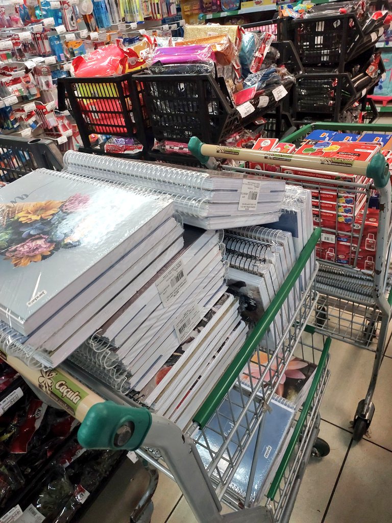 📄 | Prestação de contas – Ação Volta às Aulas 

Matérias comprados:

150 Canetas Pretas;
150 Canetas Azuis;
300 Lápis;
200 Borrachas;
300 Apontadores;
102 Corretivos;
100 Embalagens transparentes (EMBALAR KITS);
100 Pulseiras (ORGANIZAR FILA)
1 Pacote de fitilho (FECHAR KITS)