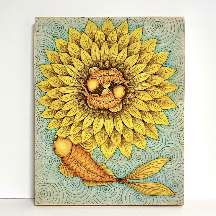 Original drawing on wooden canvas ✍️ 

40% off in my January sale 🌻

deejavuart.etsy.com/listing/133180…

#sunflower #originalart #CraftHour #ShopIndie #etsysale #homedecor #UKCraftersHour #HandmadeHour #CraftBizParty
