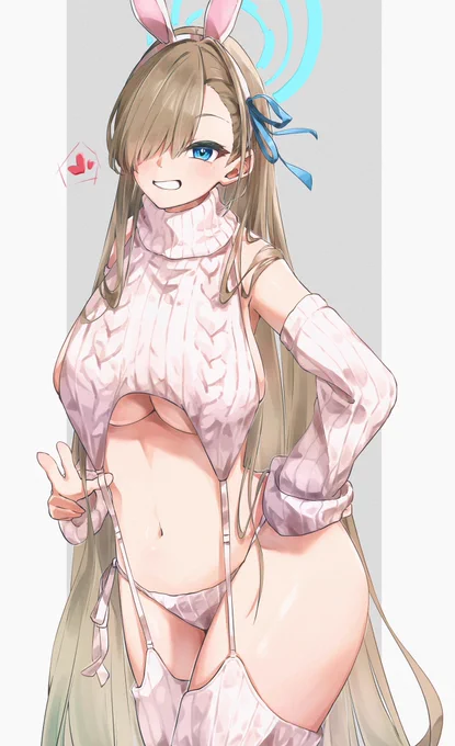 例のセーターの……  #ブルアカ #ブルーアーカイブ