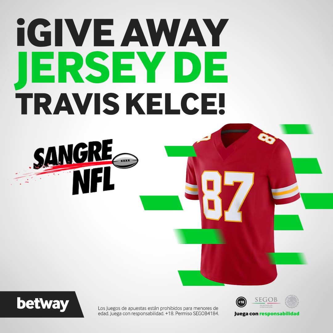 SangreNFL's tweet photo. ¡¡GÁNATE EL JERSEY DE TRAVIS KELCE!!🔥

Para participar solo tienes que darle RT a este tweet y seguir a @betwayMX. Anunciaremos al ganador el jueves 18 de enero. No cuesta nada así que participen. https://t.co/JAP5aH9DU5
