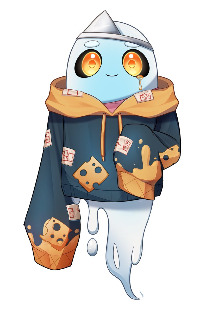Spoopy_cheese's tweet photo. Incase you missed it here's my new model! Sketched by @/cheza_ric (grandparent?) drawn by @/MintyCosmos(mom) and rigged by @/AwkwardBambooVT(dad) they all deserve some credit! At least I think so, and I hope everyone who sees this have a good day! #VTuberDebut https://t.co/xnLFyqmdh5