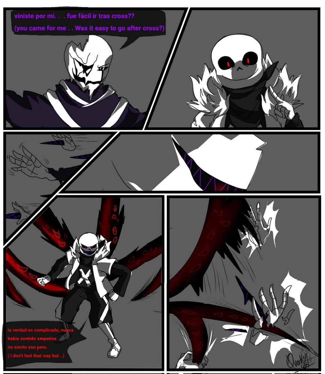 0verKill404's tweet image. Comic parte/part- 37,38,39 y 40 ya cerca de los finales 

#EvilC #comic #undertale #TheRedApple