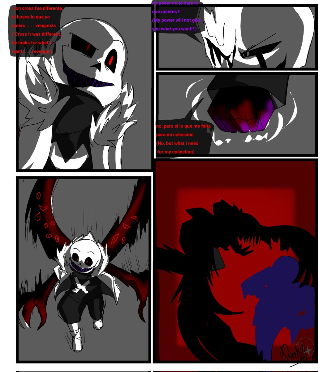 0verKill404's tweet image. Comic parte/part- 37,38,39 y 40 ya cerca de los finales 

#EvilC #comic #undertale #TheRedApple