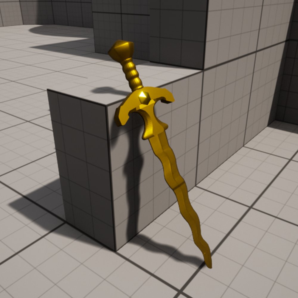 HypeTheKnight's tweet photo. Well, I'm a Designer and not a 3D Artist, but here is a rough sword model I made for testing purposes

#hypethetimequest #hypeforever #remake #childhood #UnrealEngine5 https://t.co/MZI0CYG7eQ