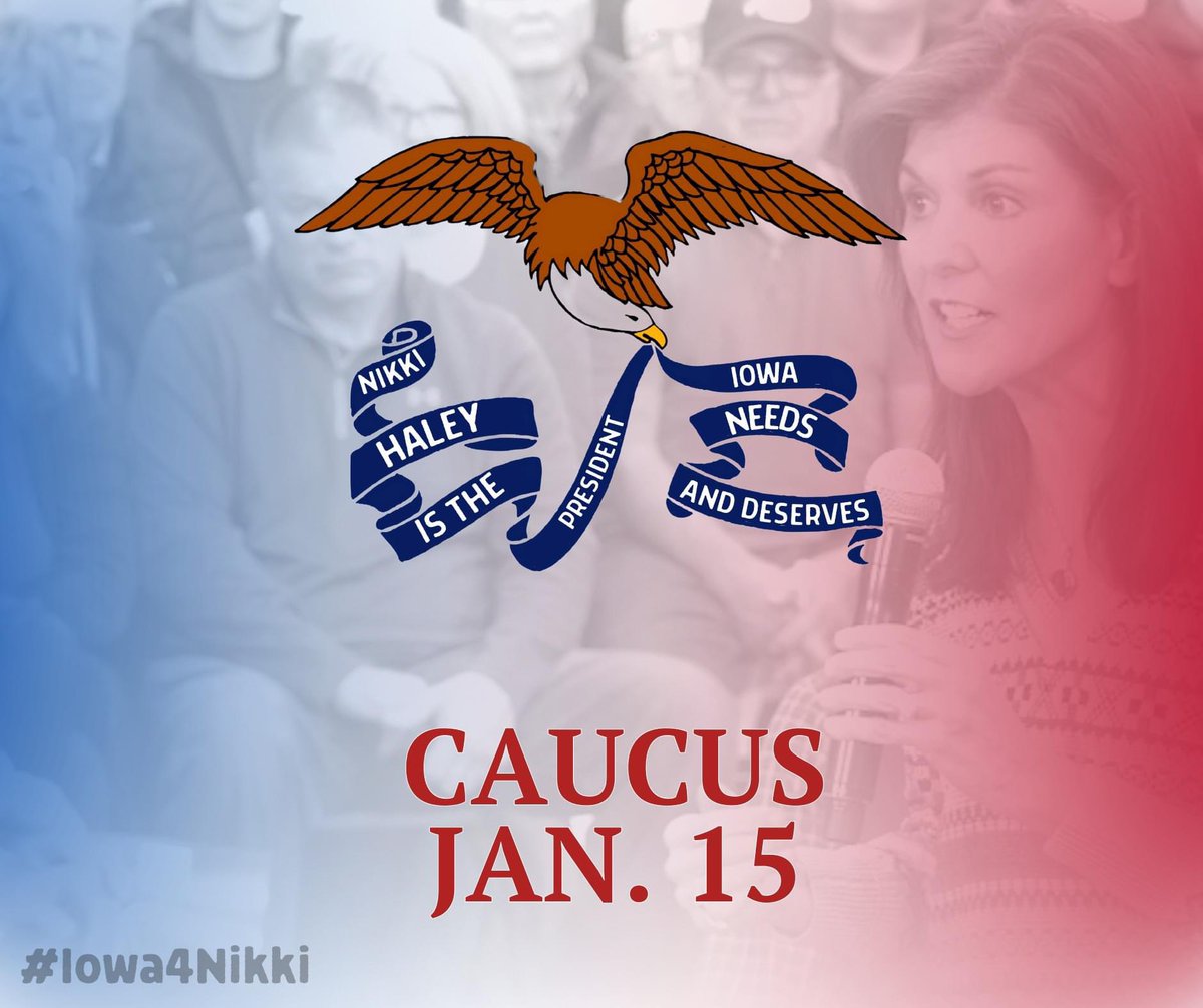 Iowa4Nikki's tweet photo. Mark your calendars, caucus is coming! 📆

#iowa4nikki #iowa #nikkihaley https://t.co/9TFU97Ah8L