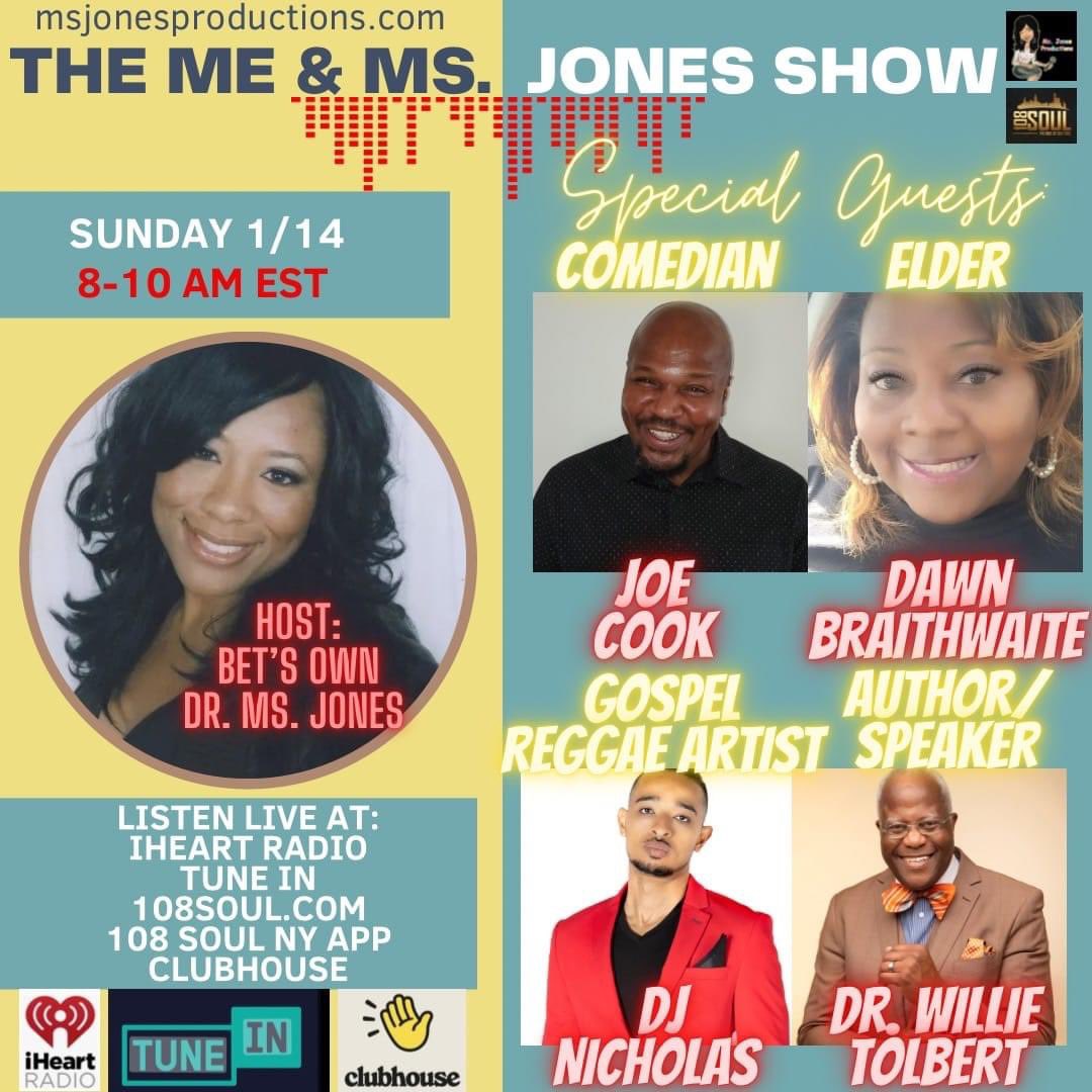 djnicholas2's tweet photo. Catch me tomorrow morning 8am EST on “The Me & Ms Jones Show. @iheartradio @tunein #interview #ministry #djnicholas #ontheshout #abnormaldecibels @mrjoey2kool @iamdajourney #viral https://t.co/9msuoQhvUv