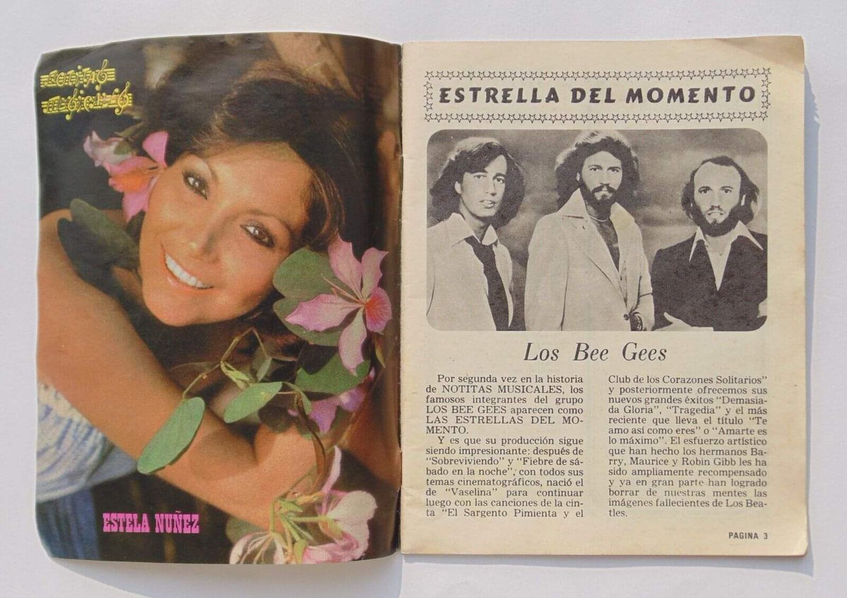 Revista Notitas Musicales. Febrero 1979. #BeeGees